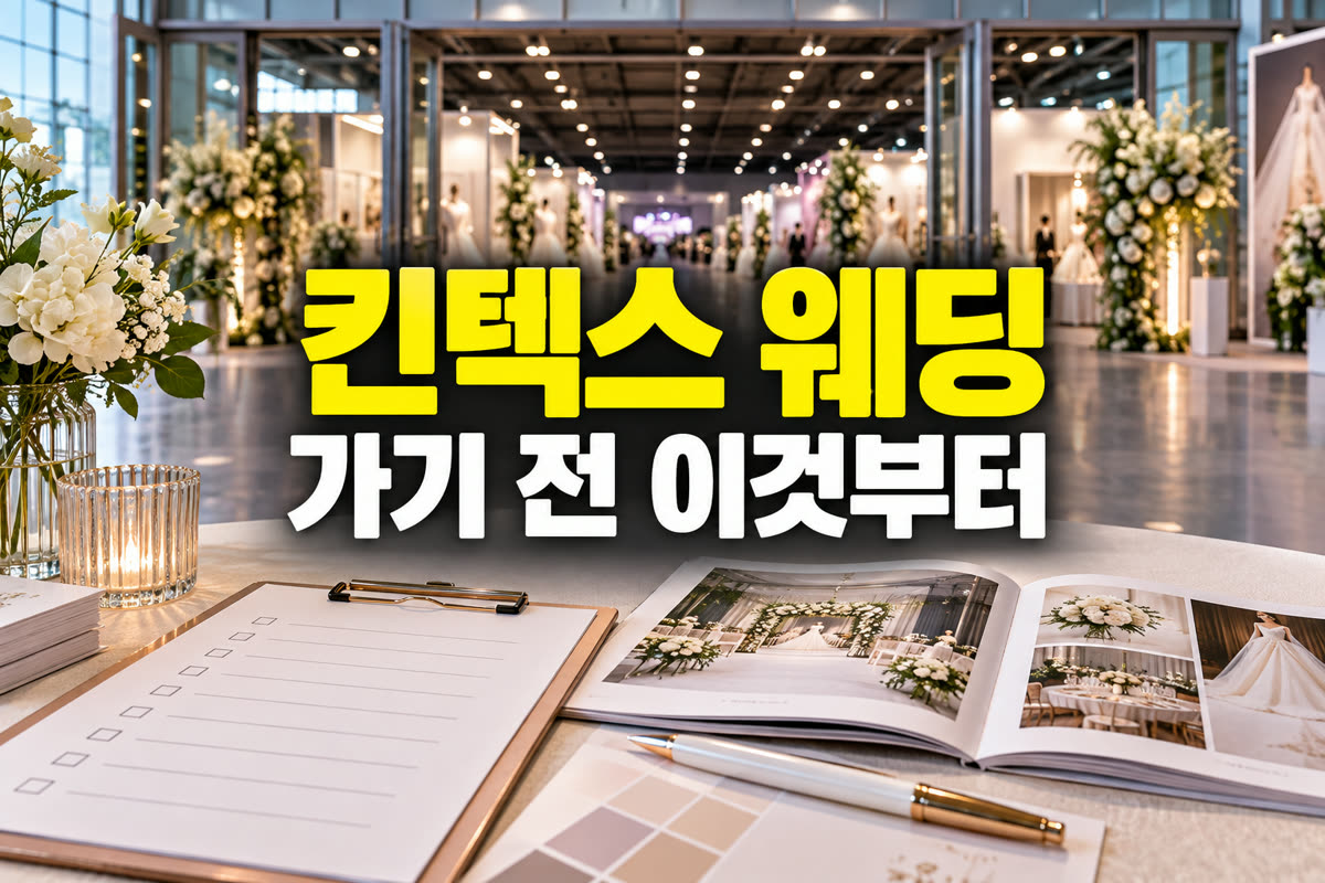 킨텍스 웨딩박람회 가기 전 이것부터