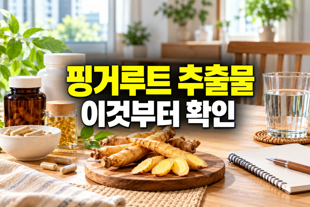 핑거루트 추출물 이것부터 확인