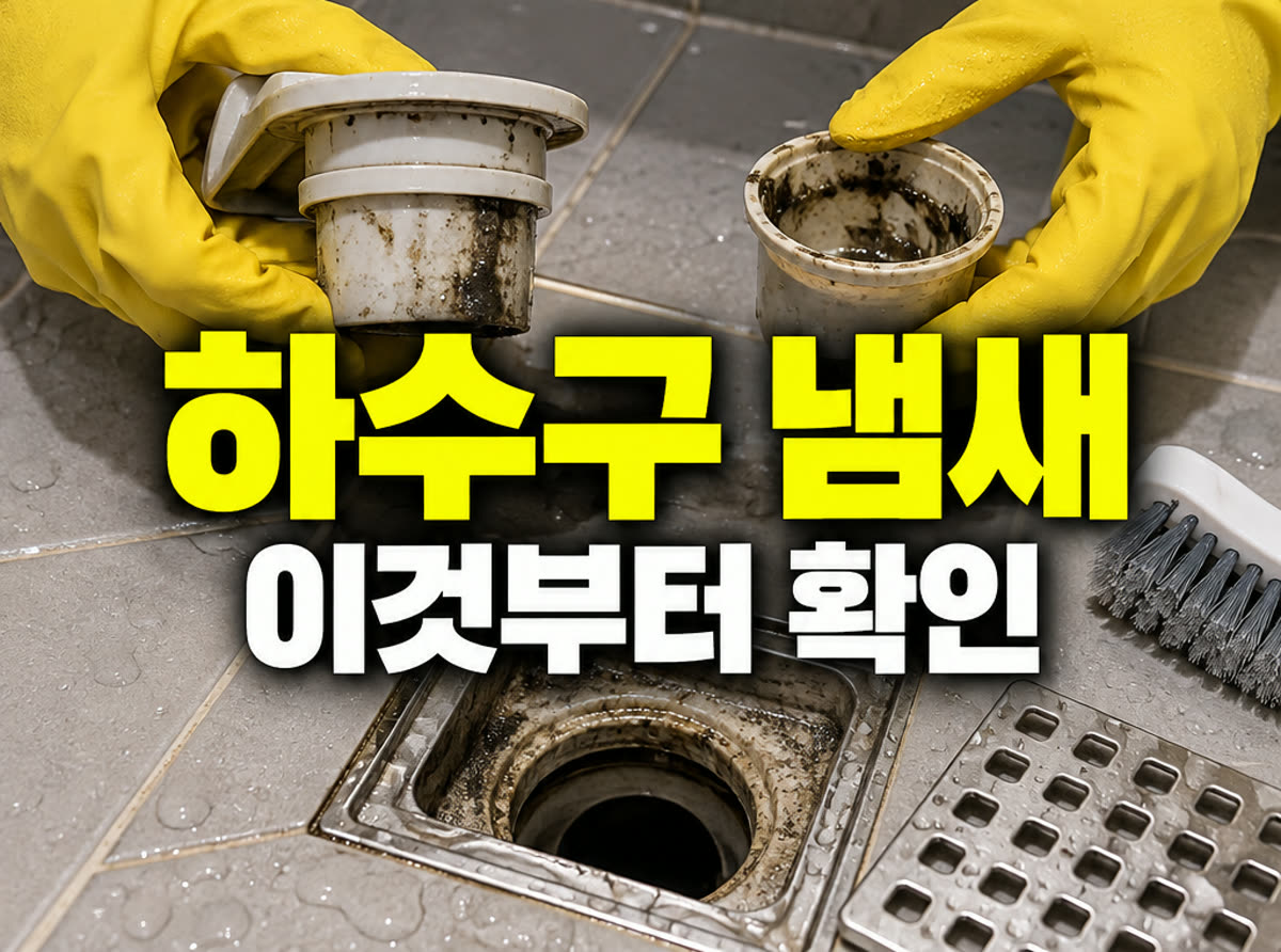 하수구 냄새 이것부터 확인