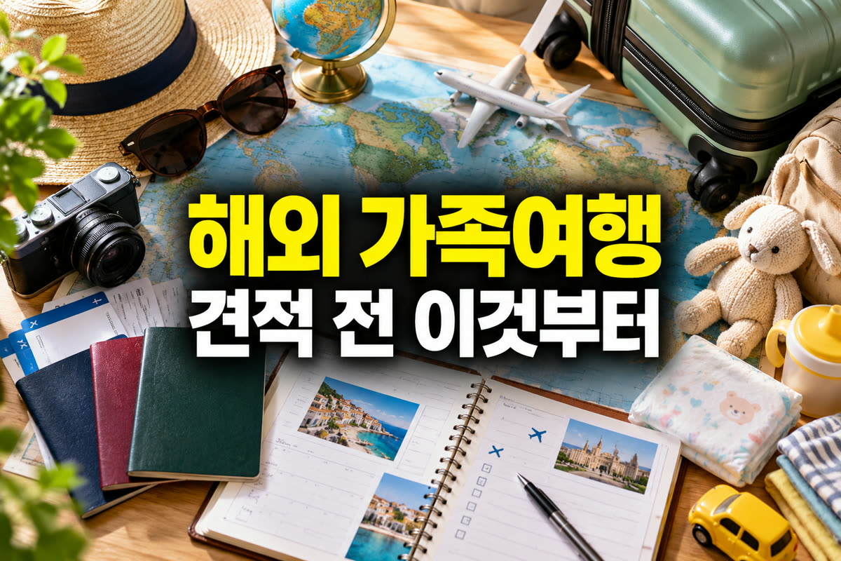 해외 가족여행 견적 전 이것부터
