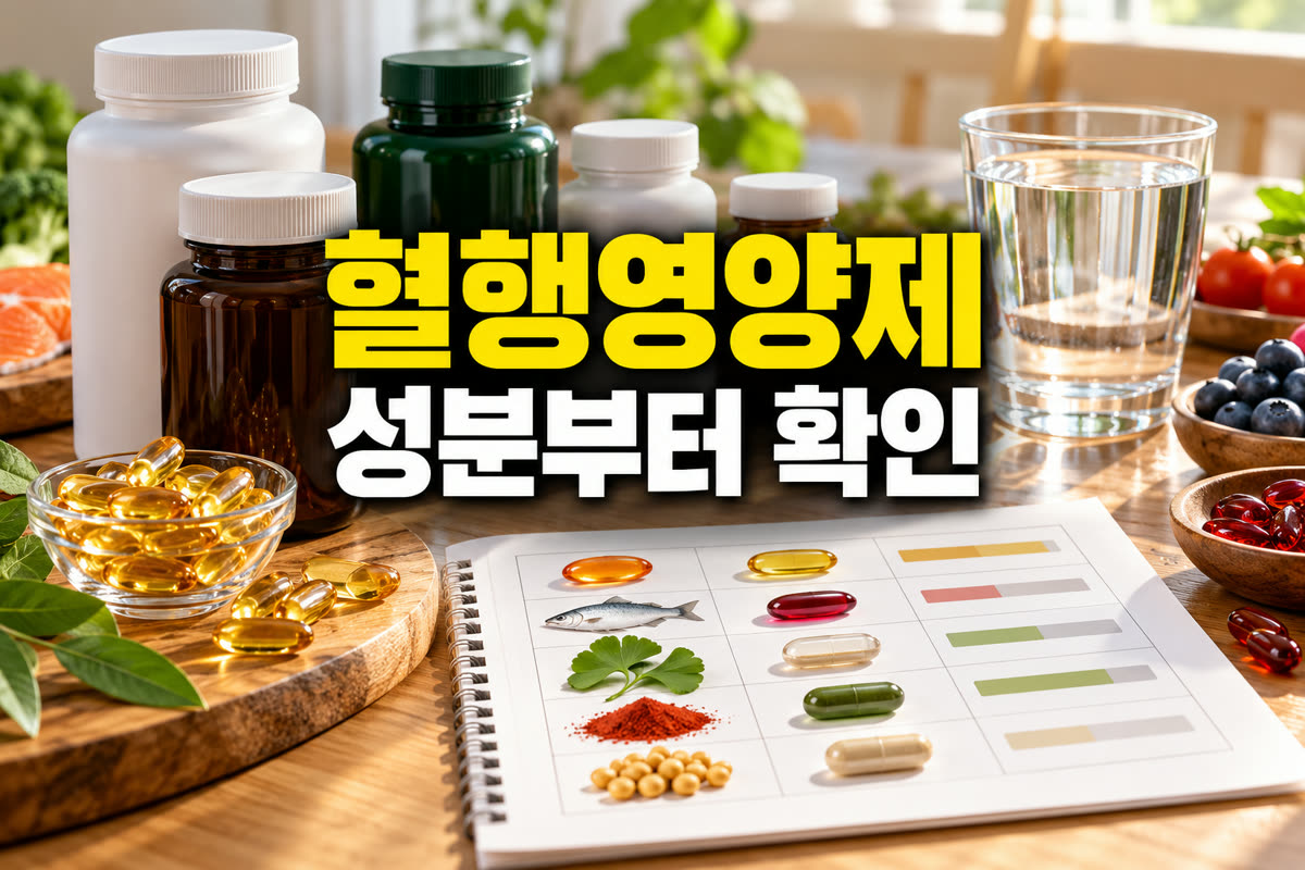혈행 개선 영양제 성분부터 확인