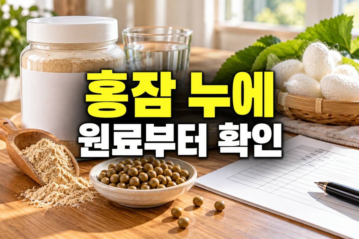홍잠 누에 원료부터 확인